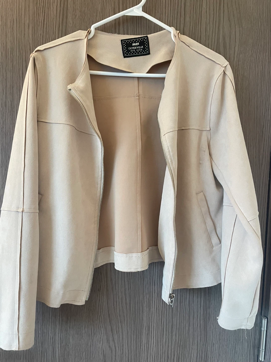 Cropped Jacket Soft Creamy color