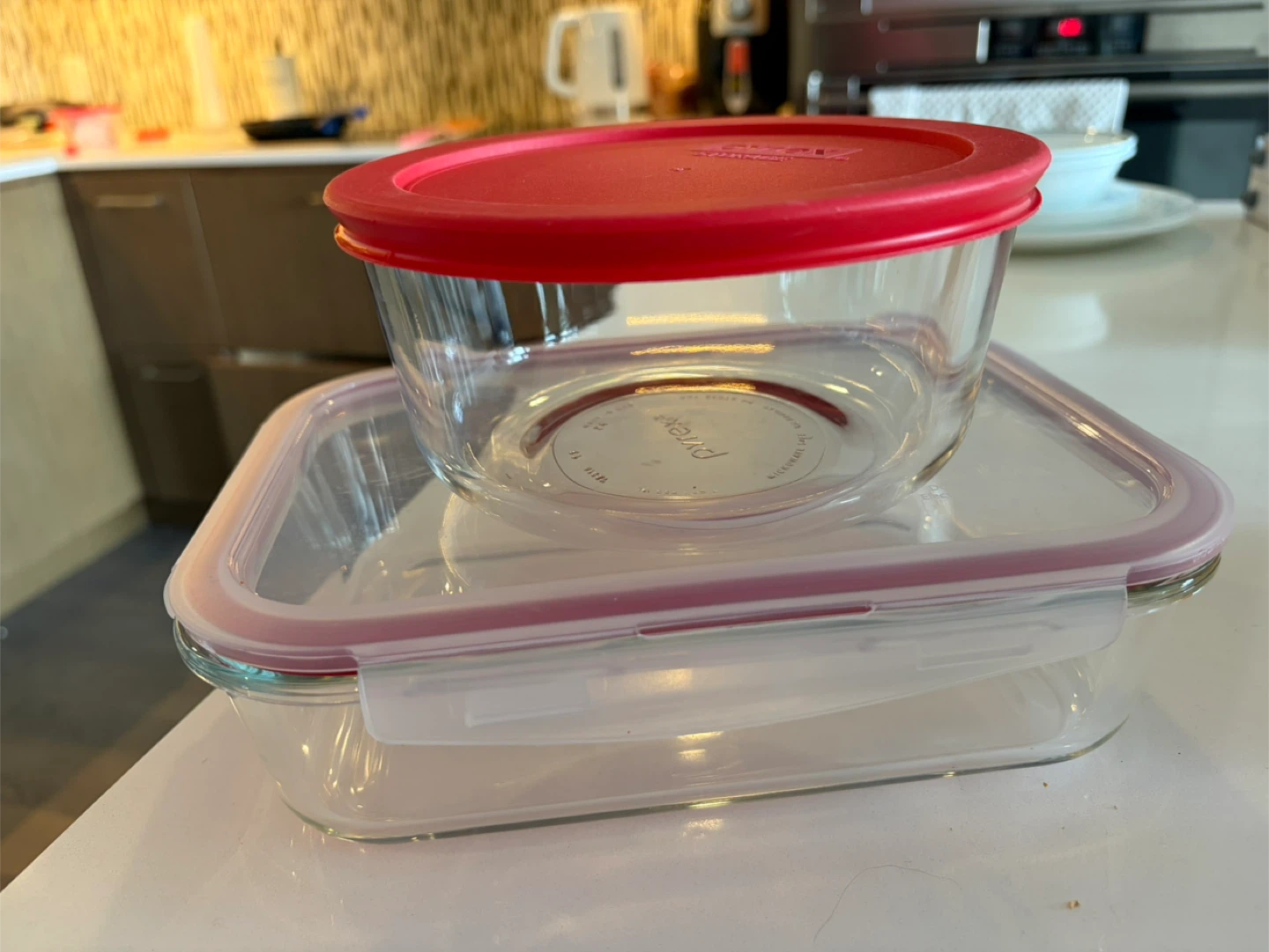 Pyrex Glass Food Storage Containers with Lids- Moving out Sale
