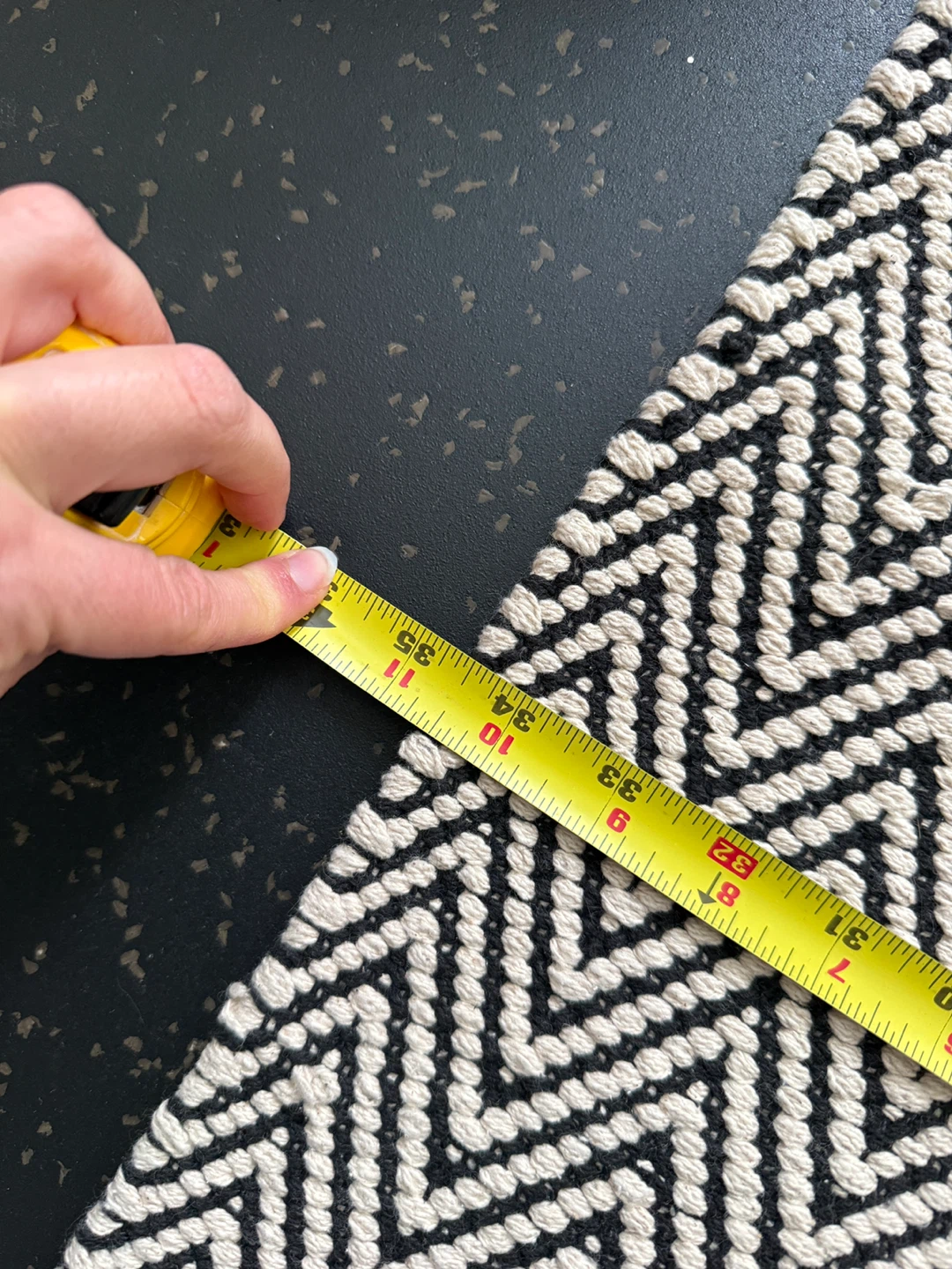 Black and Beige 100% Cotton Rug - photo 4