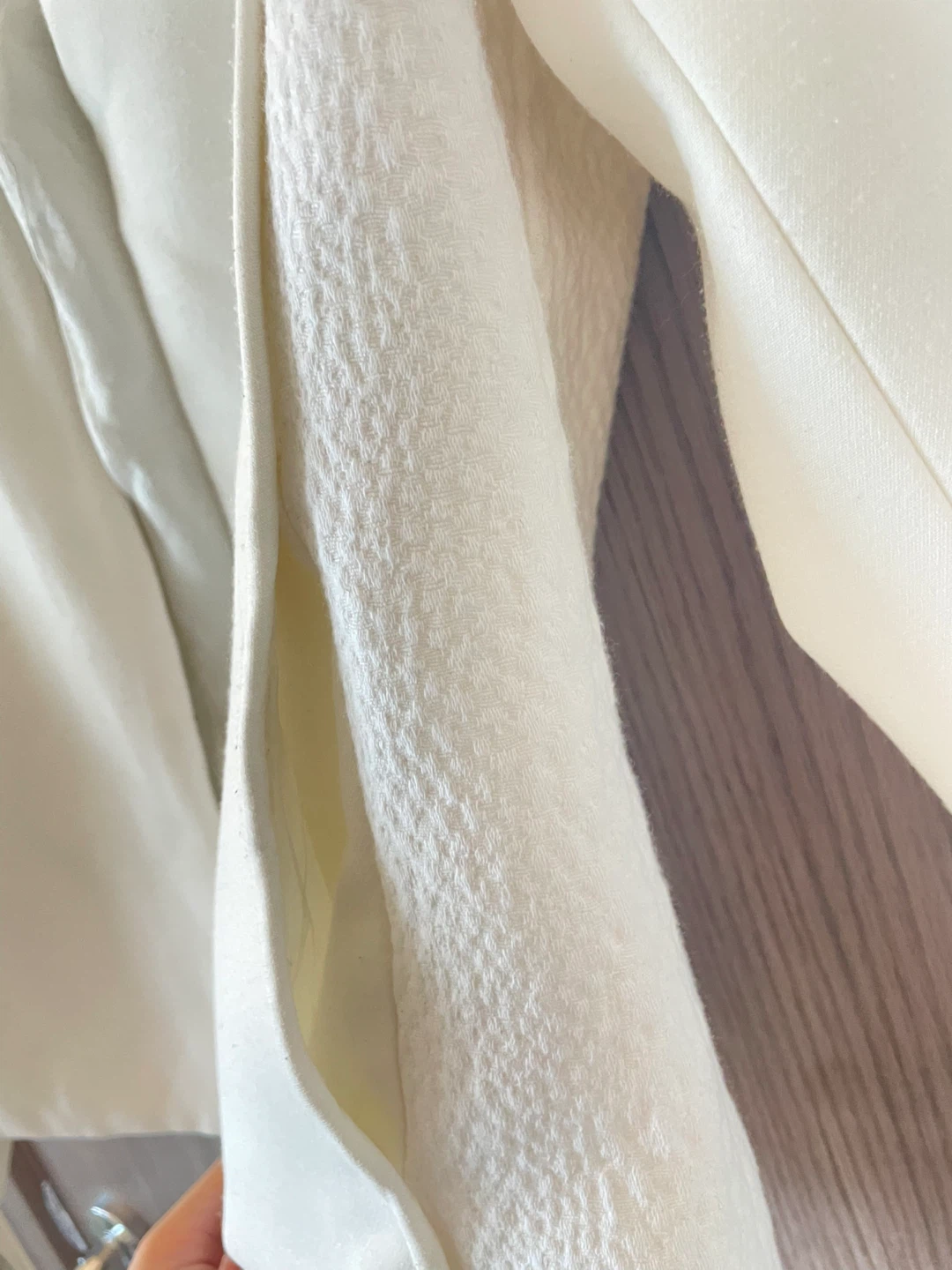 Mango White Textured Blazer - photo 2