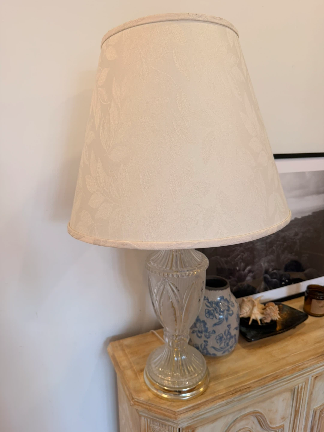 Pair of Vintage Crystal Lamps - photo 2