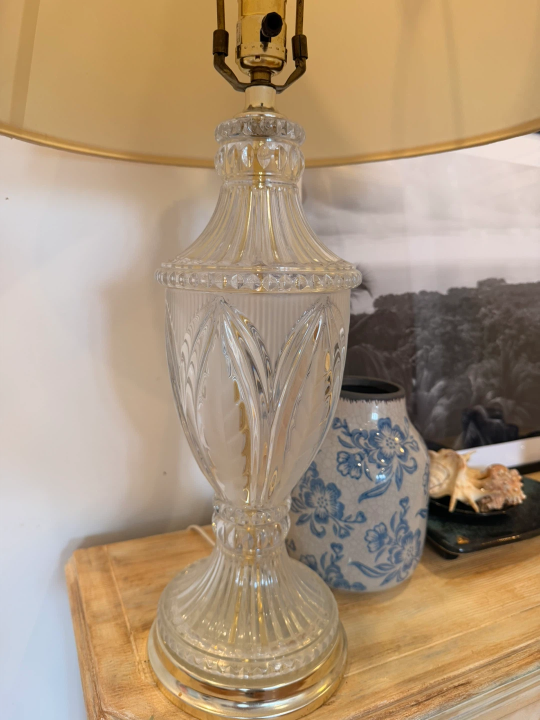 Pair of Vintage Crystal Lamps - photo 5