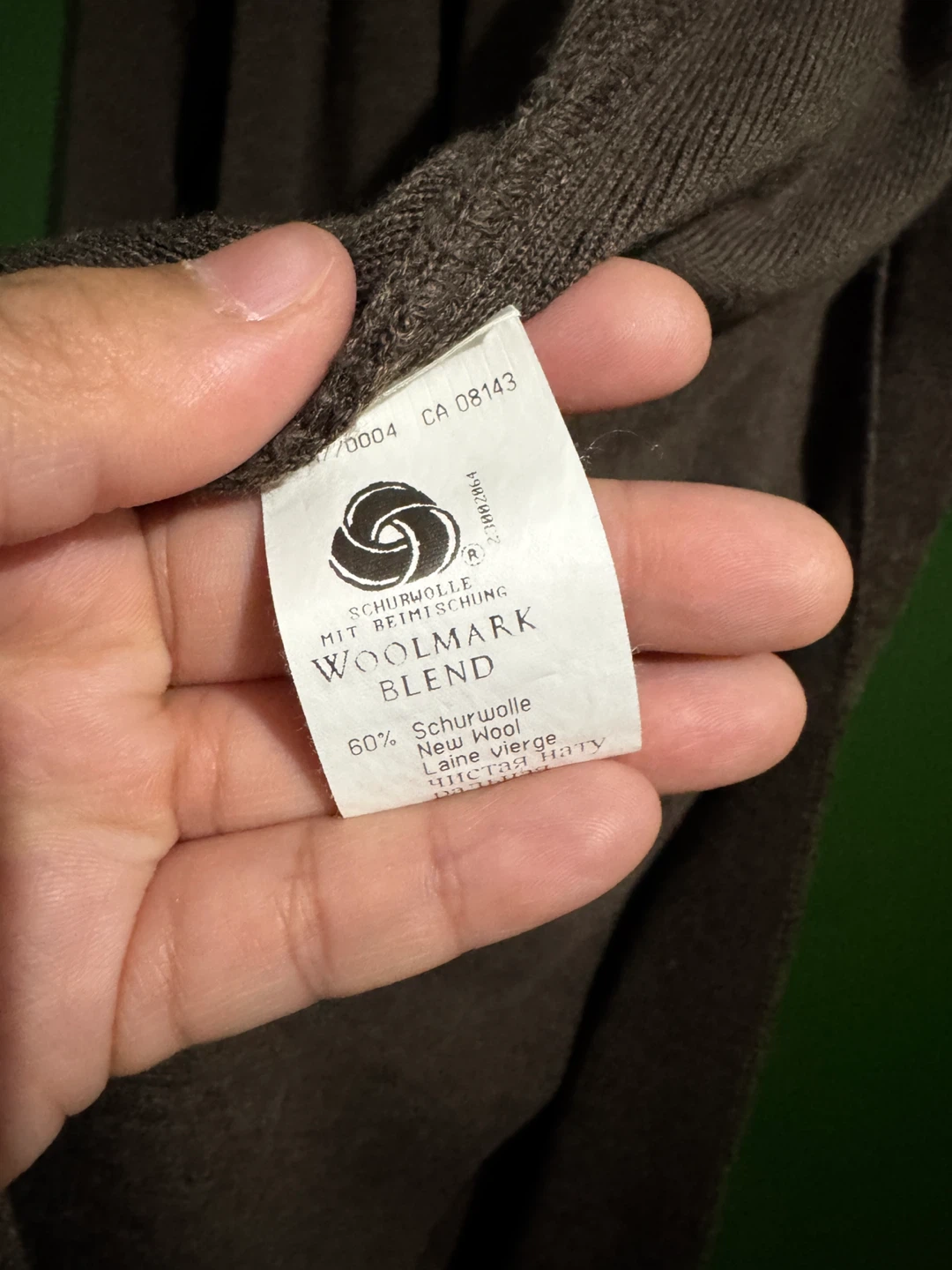 Brown Wool Blend Knit Cardigan - L/XL - photo 4
