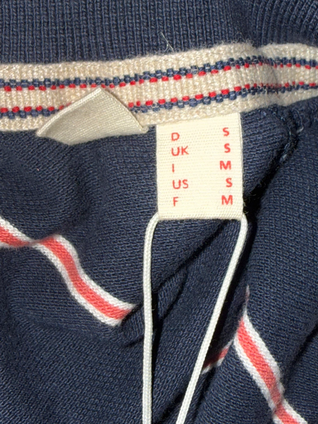 Esprit Navy Striped Polo Shirt SF68 - Size Medium - photo 5