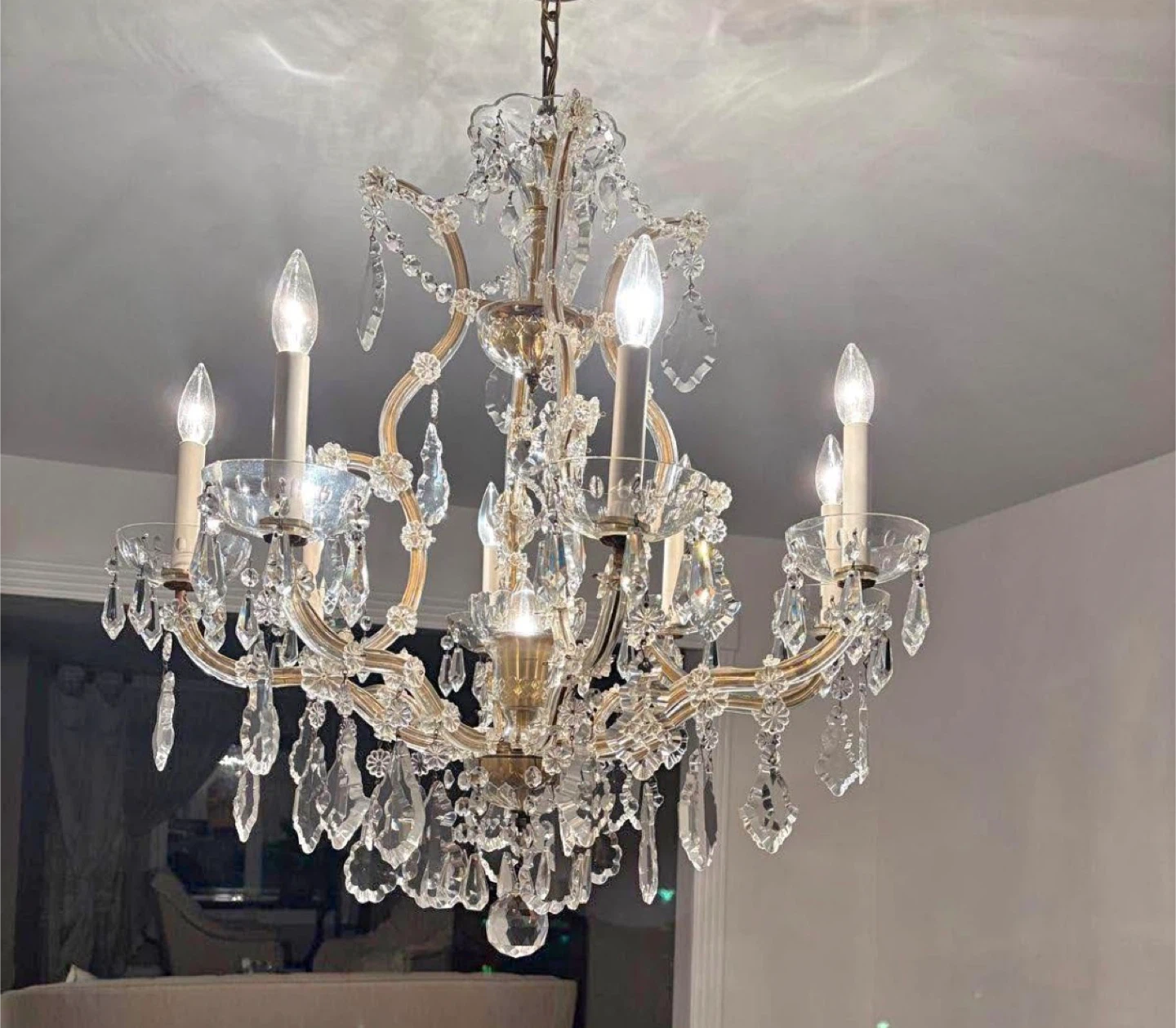 Antique Crystal Chandelier - photo 3