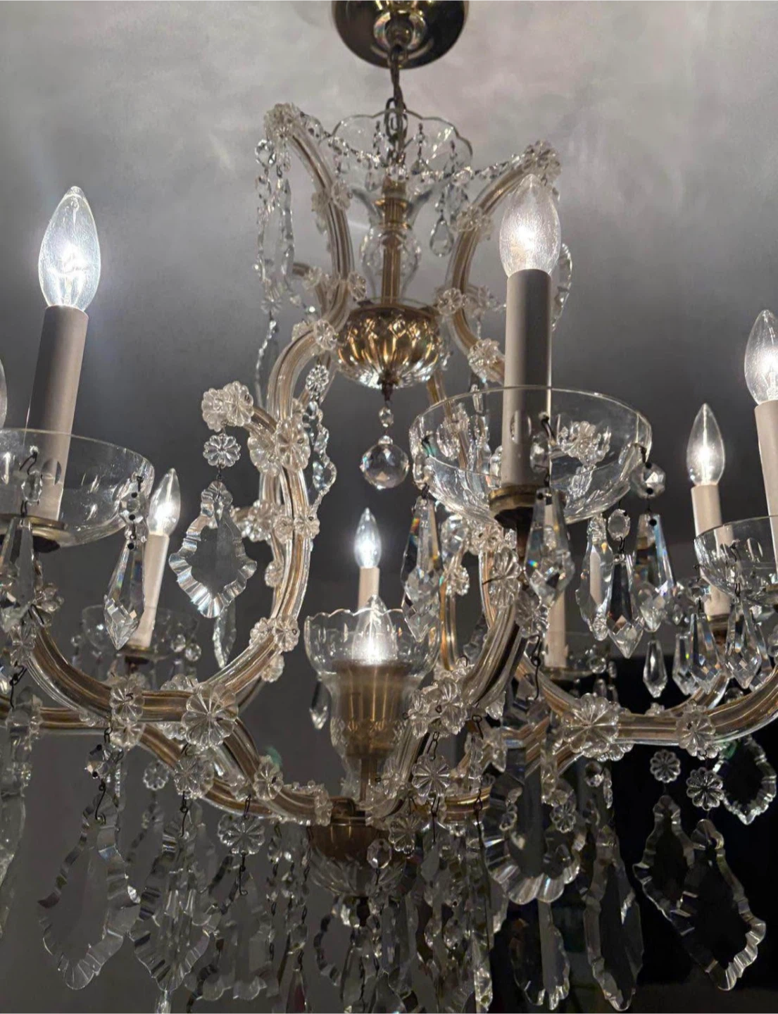 Antique Crystal Chandelier - photo 2