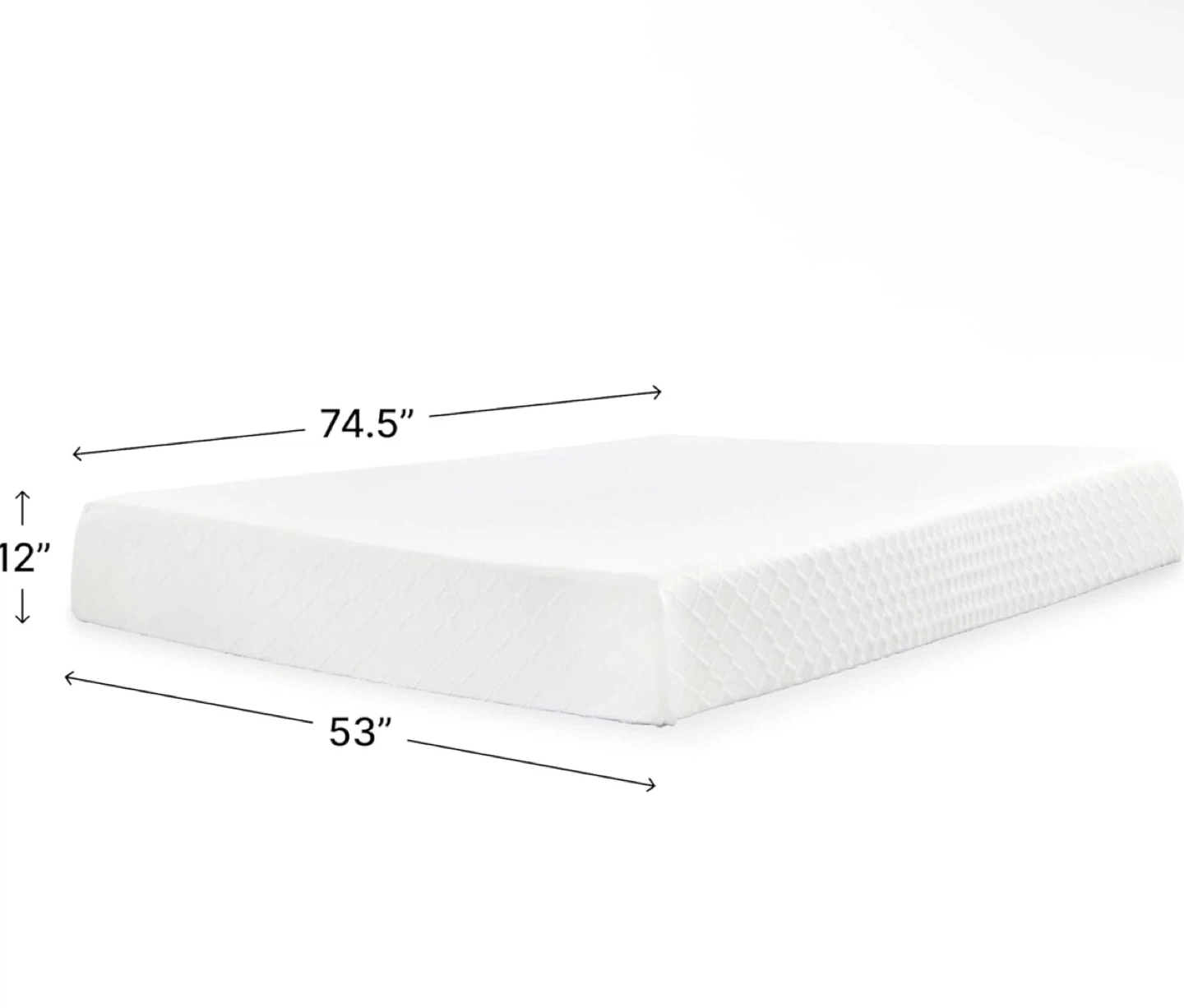 12" Medium Firm Memory Foam Mattress - photo 2