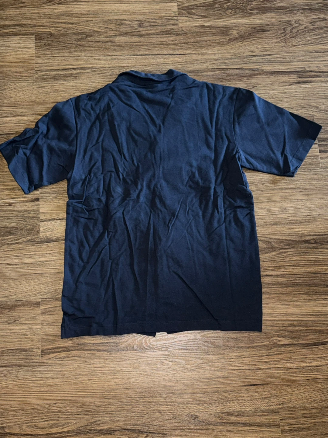 Zara Men's Navy Blue Short Sleeve Button-Up Shirt - Size M - photo 2