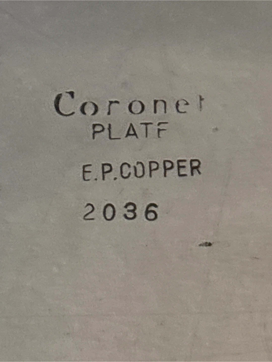 🔥 Elegant Vintage Serving Tray – Coronet Plate EP Copper 🔥 - photo 3