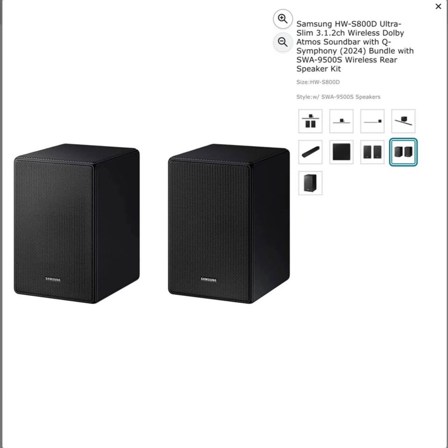 Samsung HW-S800D Soundbar with SWA-9500S Rear Speakers - photo 2