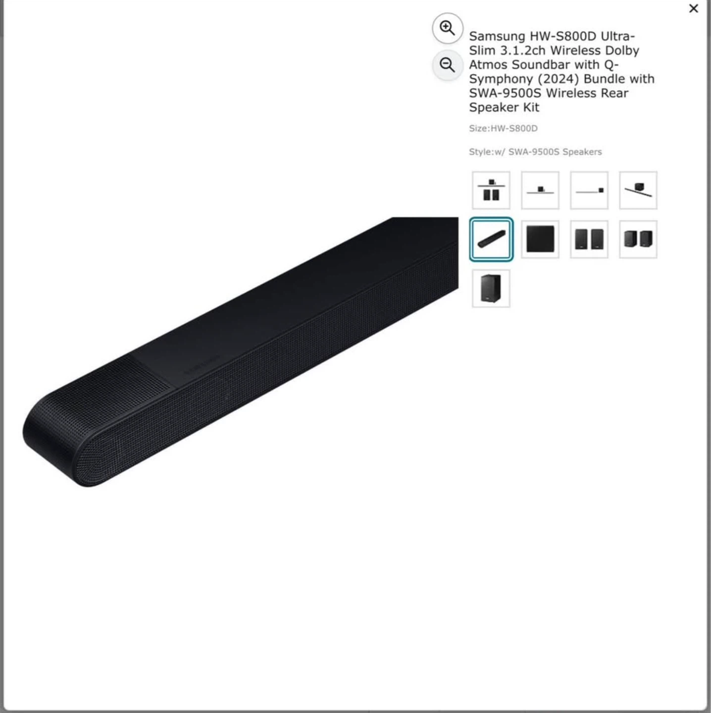 Samsung HW-S800D Soundbar with SWA-9500S Rear Speakers - photo 4