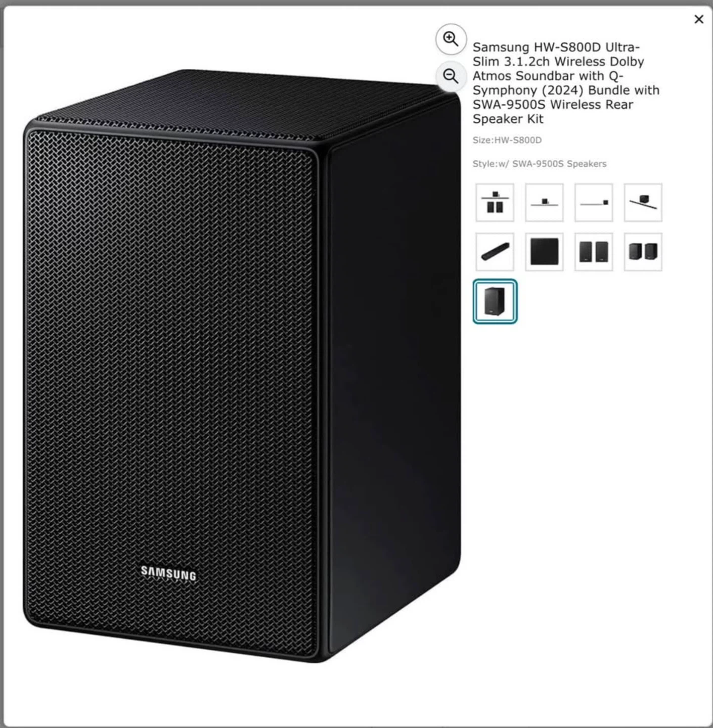 Samsung HW-S800D Soundbar with SWA-9500S Rear Speakers - photo 3