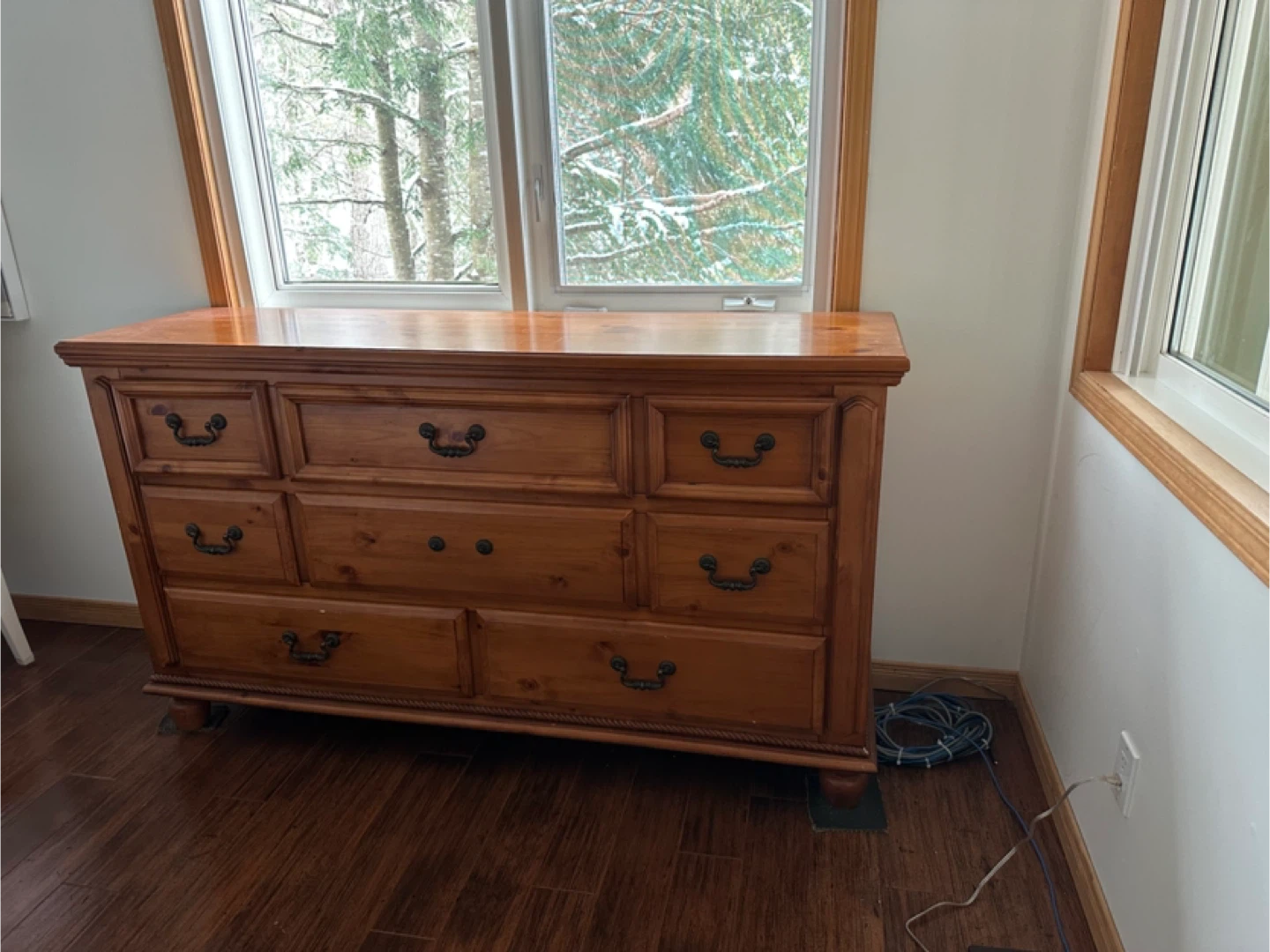 Wooden Dresser with 9 Drawers - photo 2