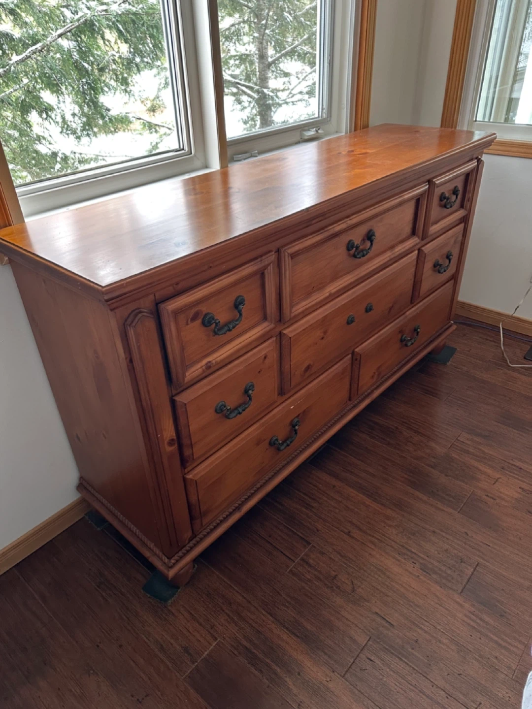 Wooden Dresser with 9 Drawers - photo 3