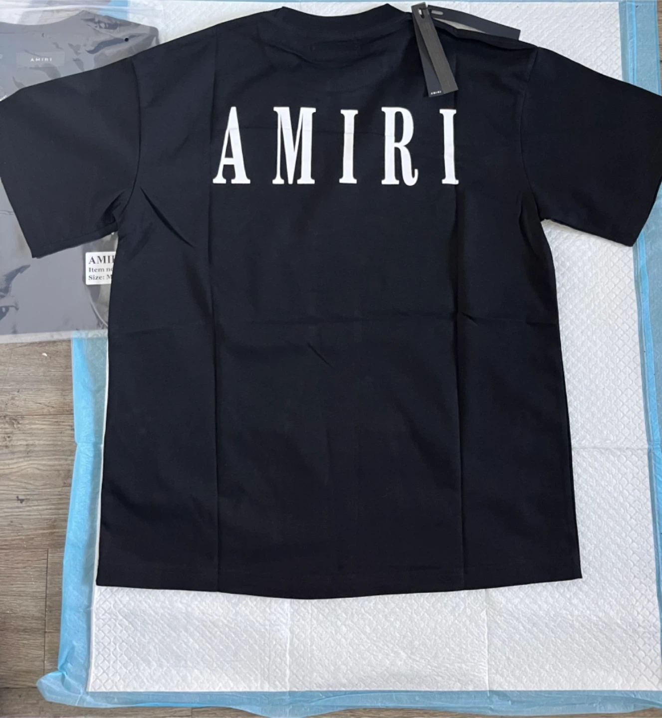 Amiri Black Logo T-Shirt Size M - photo 5