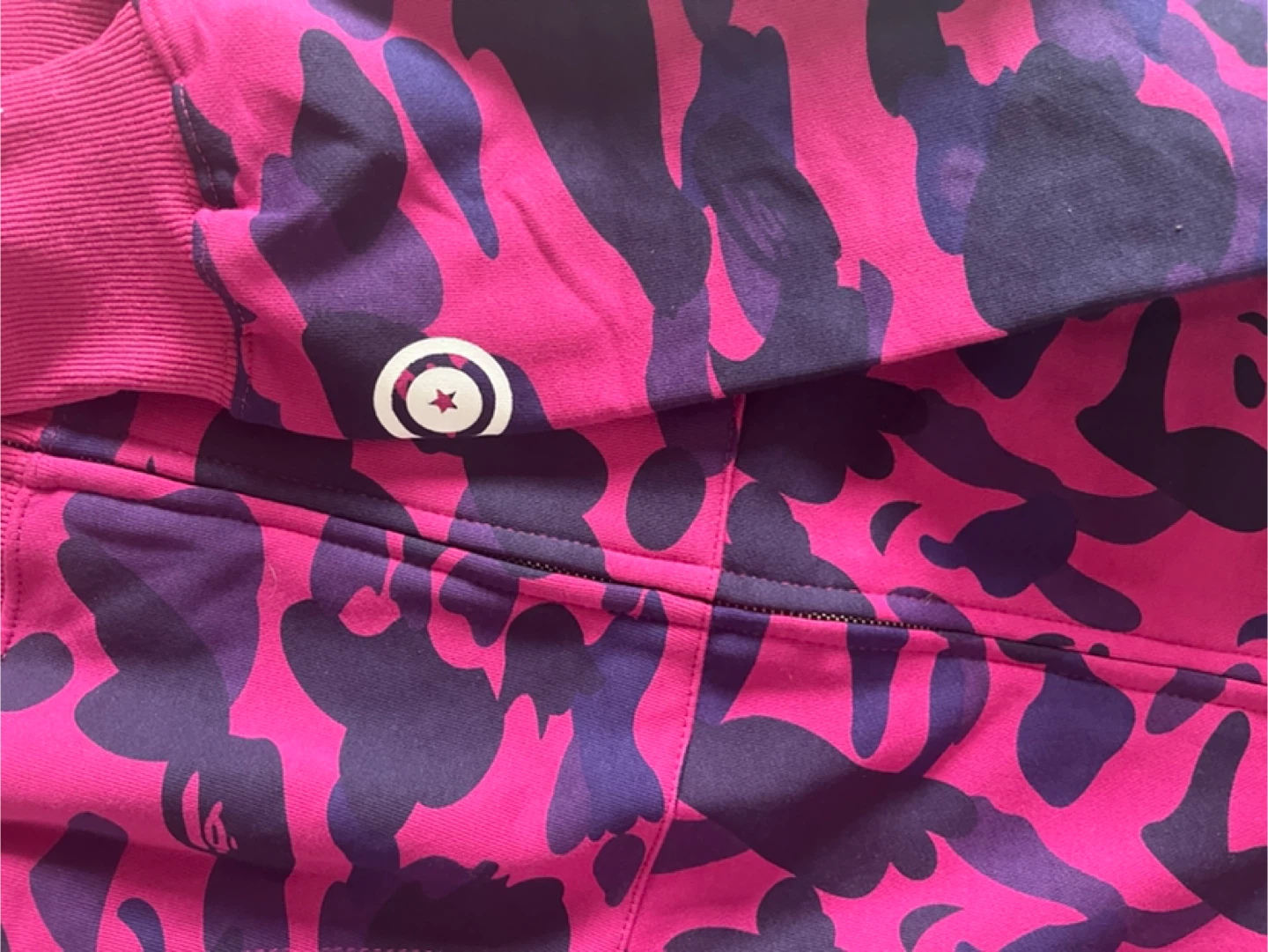 BAPE Shark Full Zip Hoodie Pink Camo - photo 5