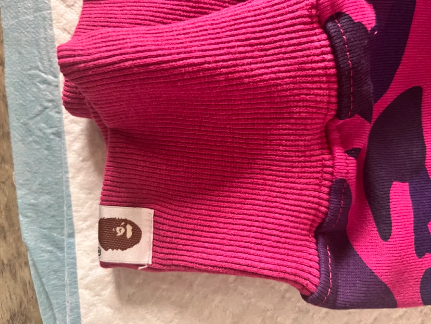 BAPE Shark Full Zip Hoodie Pink Camo - photo 2