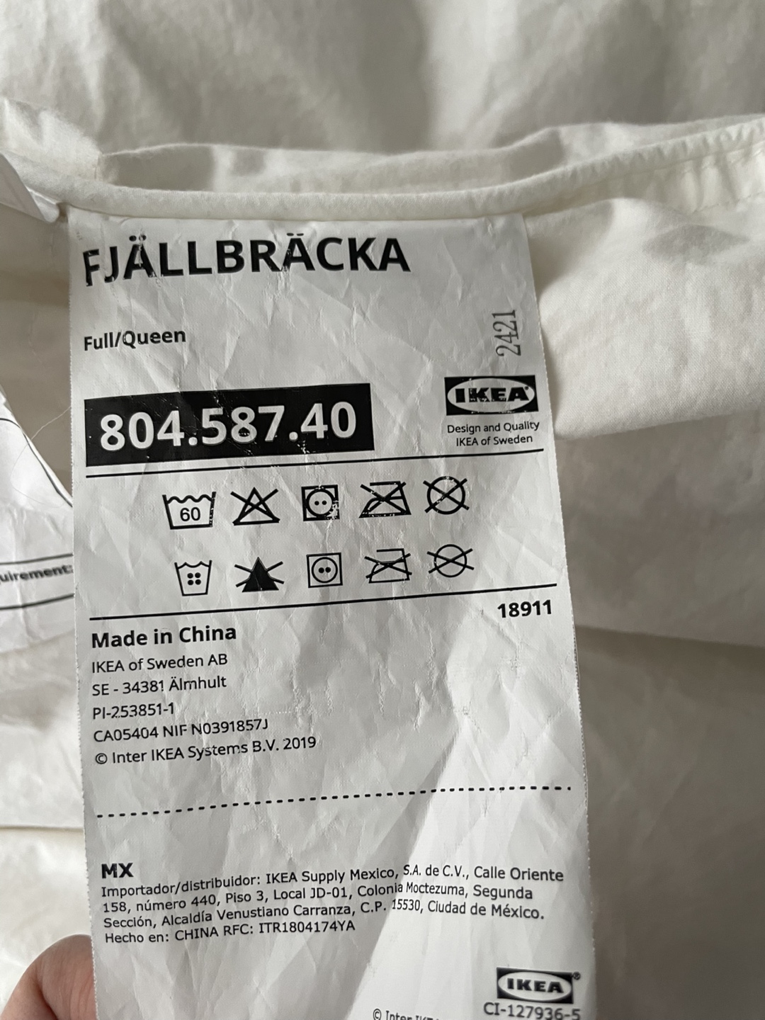 IKEA FJÄLLBRÄCKA Full/Queen Duvet Insert - photo 3