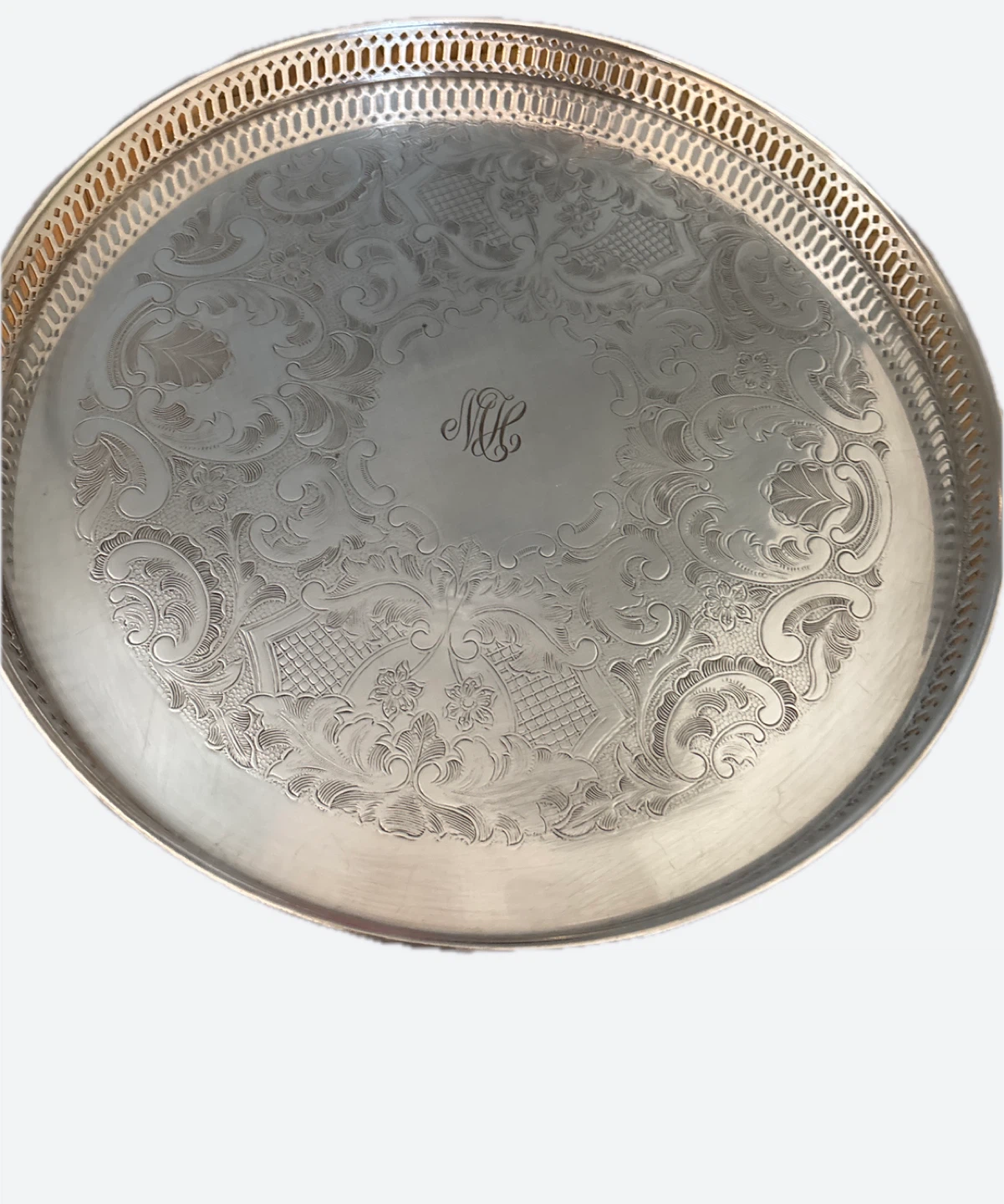 🔥 Elegant Vintage Serving Tray – Coronet Plate EP Copper 🔥