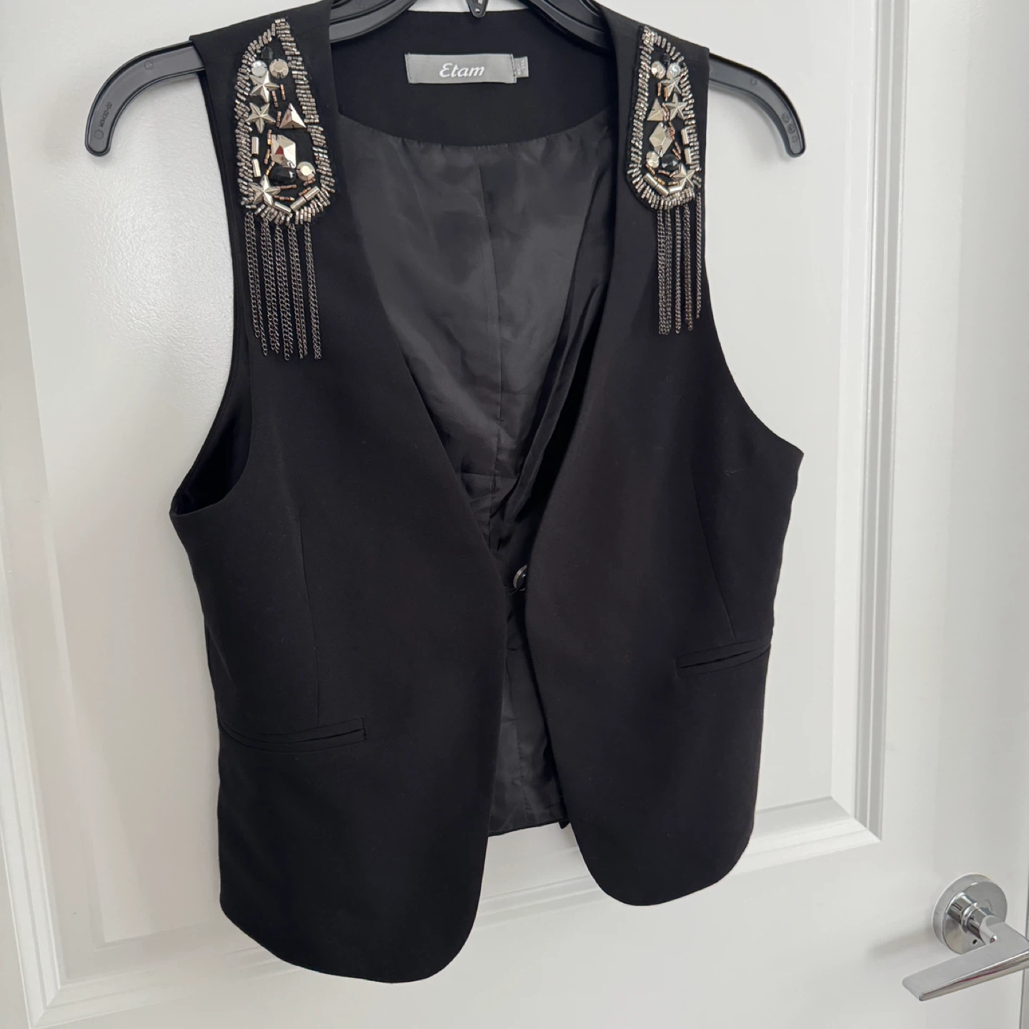 Etam Black Embellished Vest - photo 2
