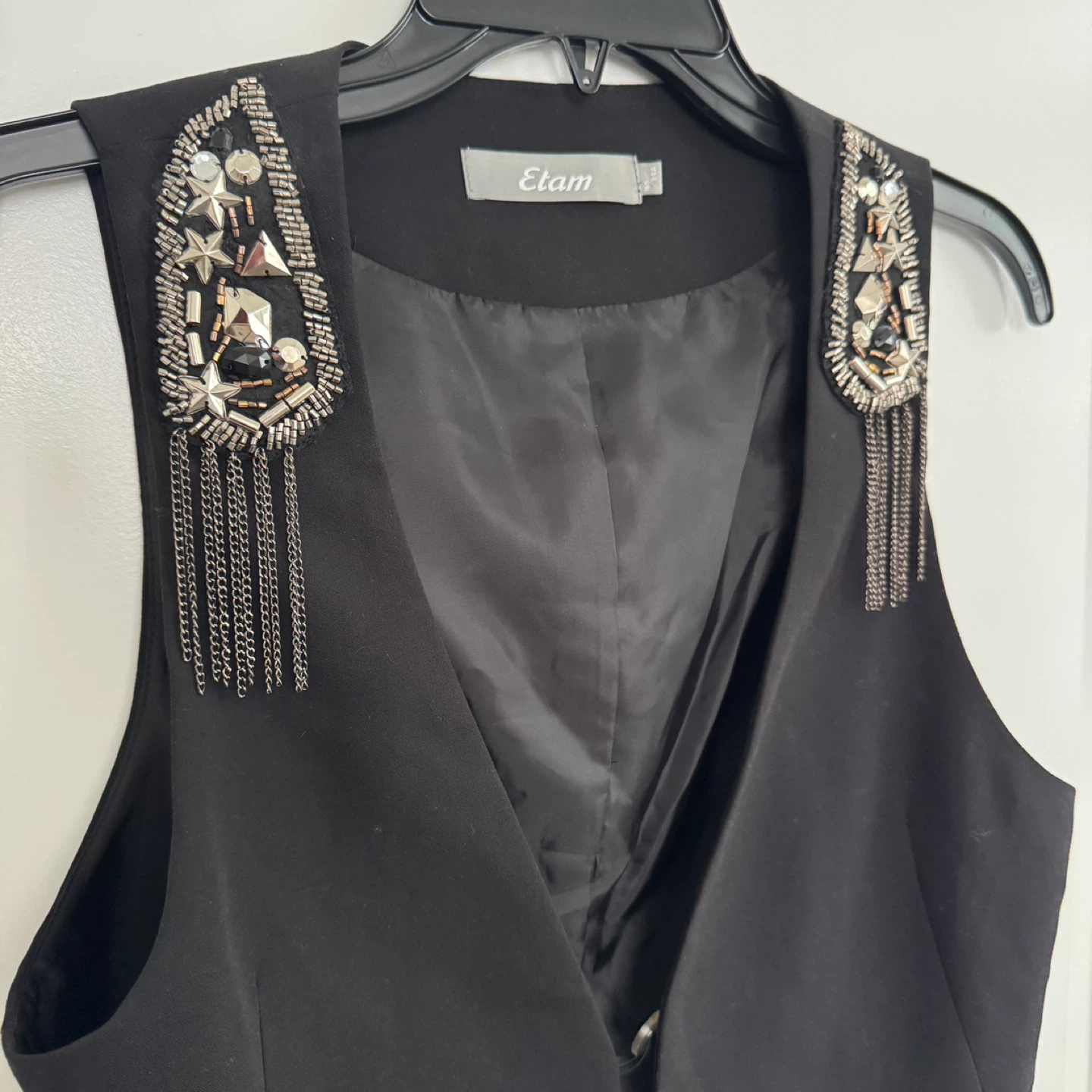Etam Black Embellished Vest - photo 3