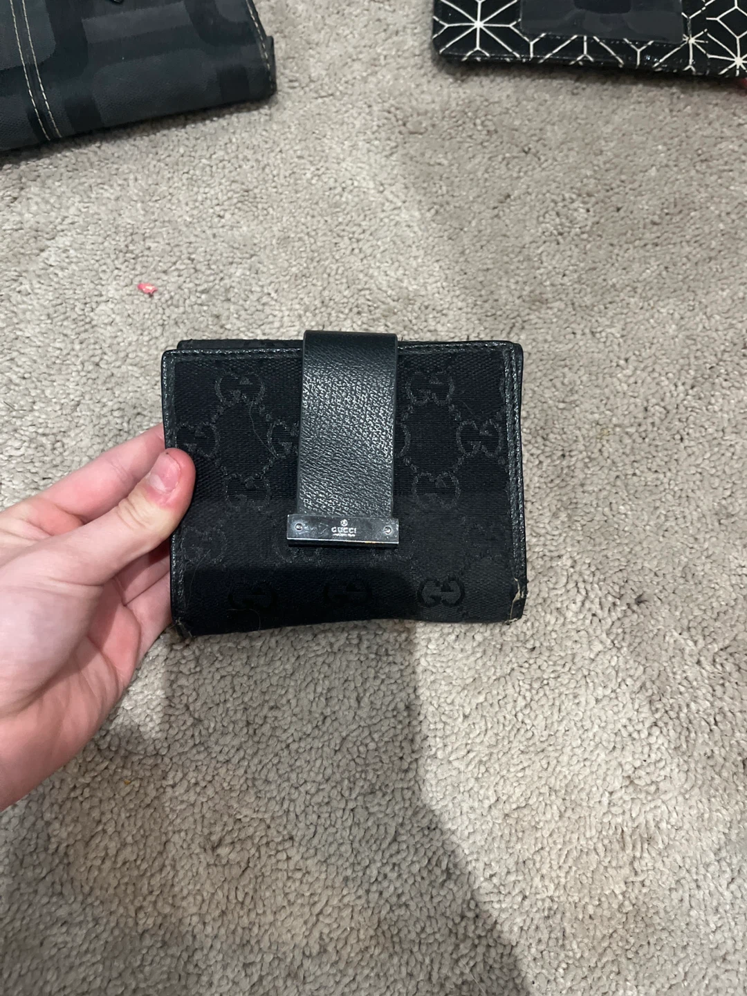 Black Gucci Bifold Wallet