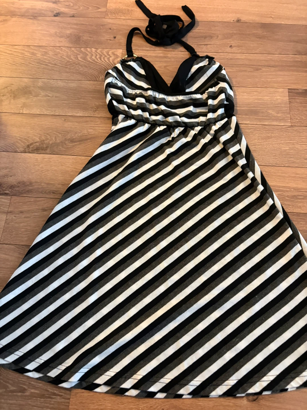 Striped Halter Dress - photo 2