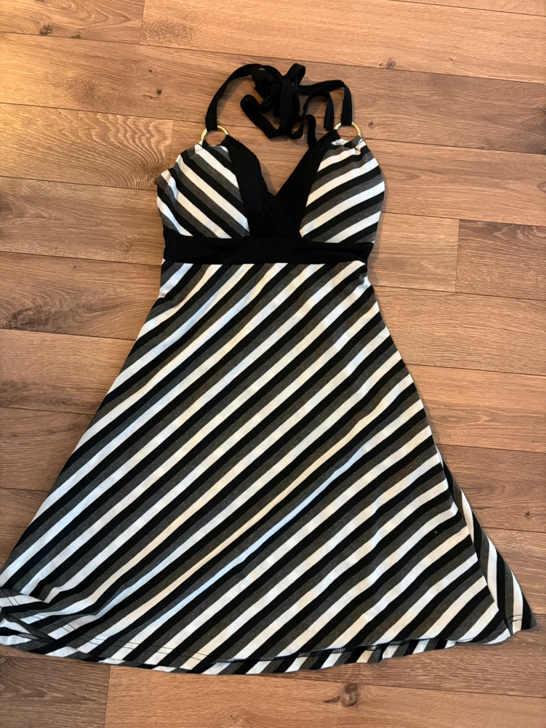 Striped Halter Dress
