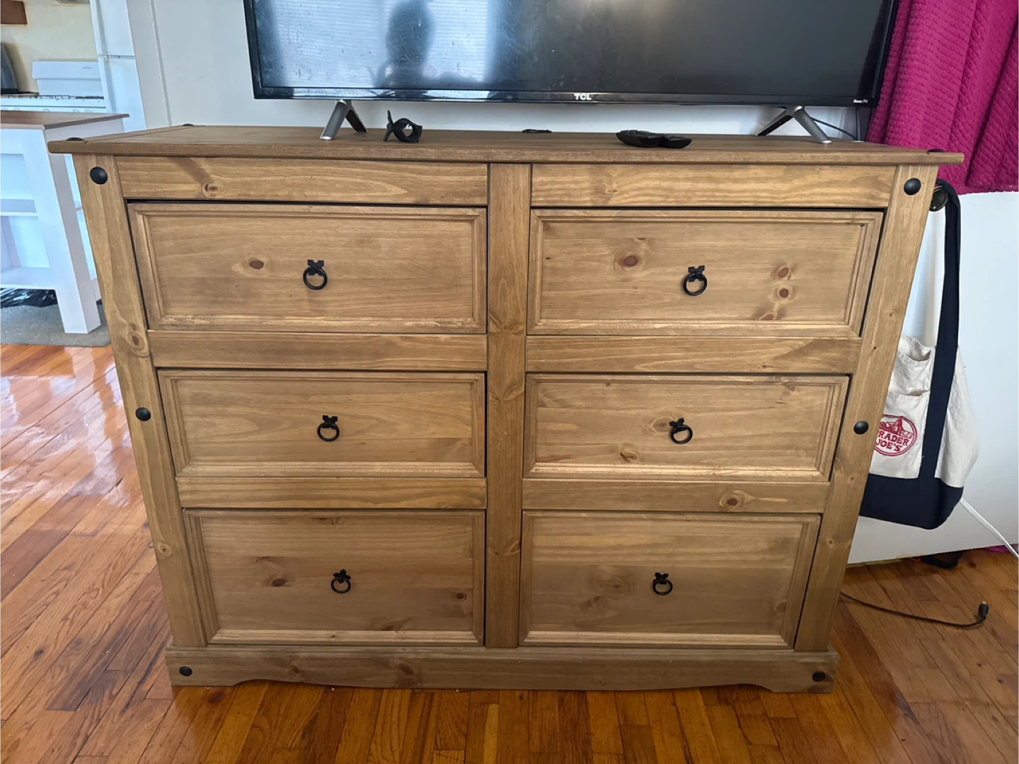Solid Wood 6-Drawer Dresser - photo 2