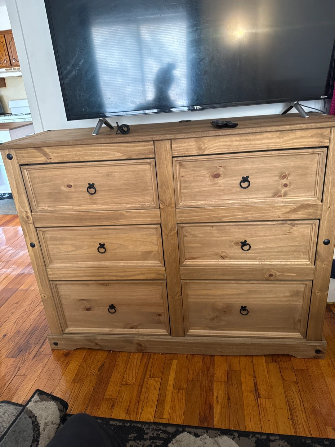 Solid Wood 6-Drawer Dresser