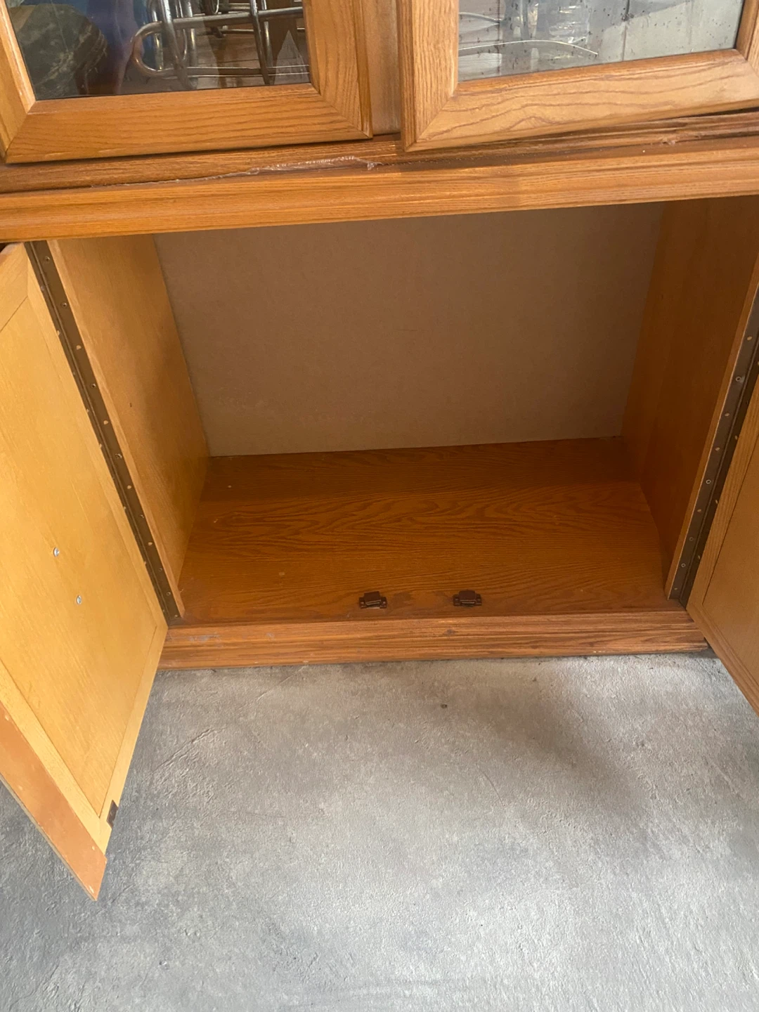 Wooden Display Cabinet with Glass Doors - photo 2