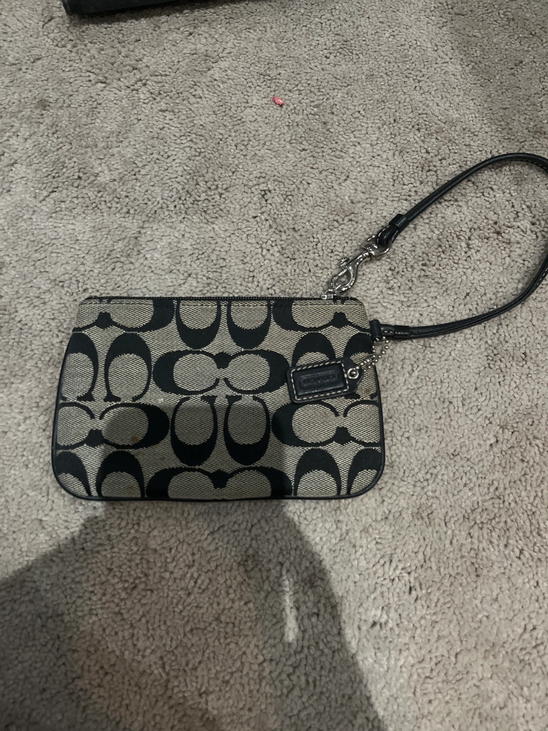 Coach Signature Wristlet Pouch