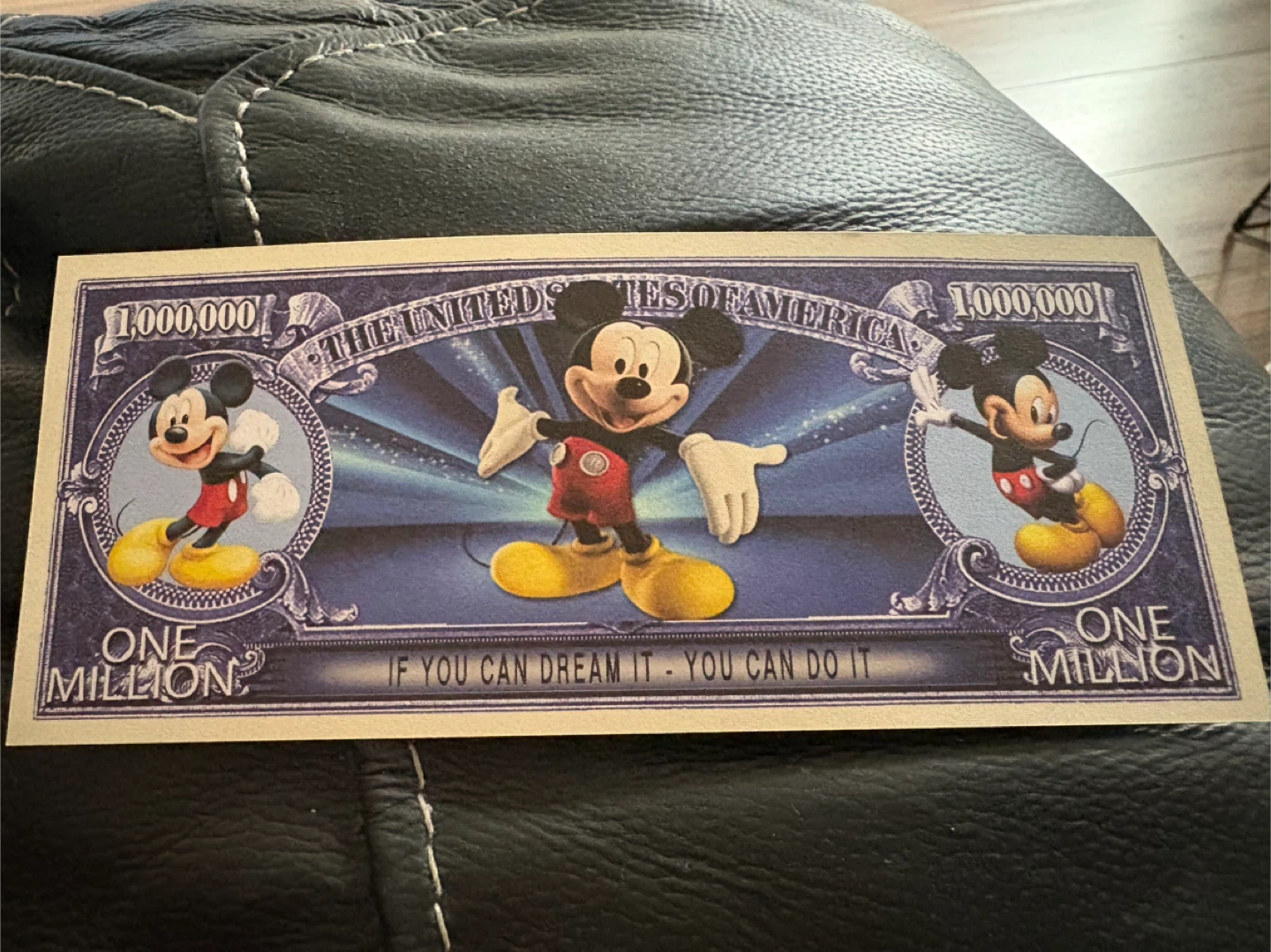 Mickey Mouse 1 Million Dollar Novelty Bill - photo 4