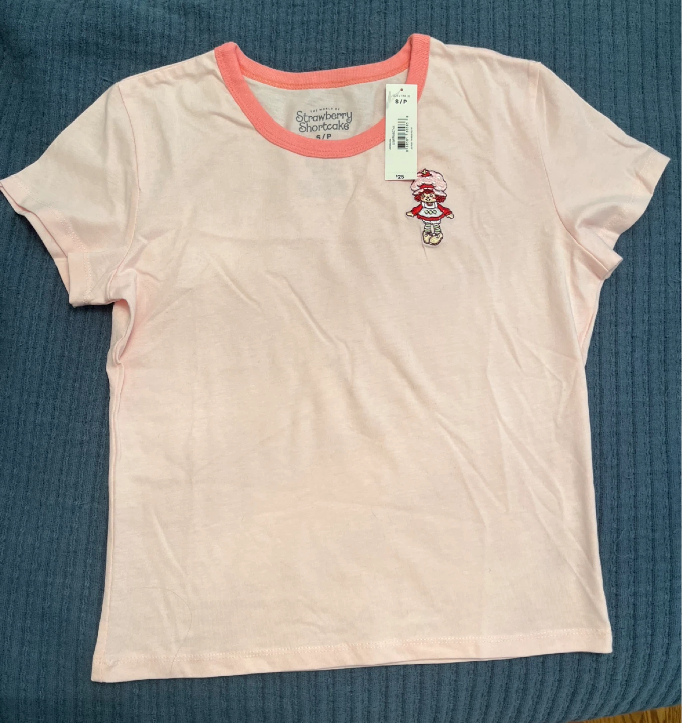 🆕Strawberry Shortcake T-Shirt - Pink, Size S/P