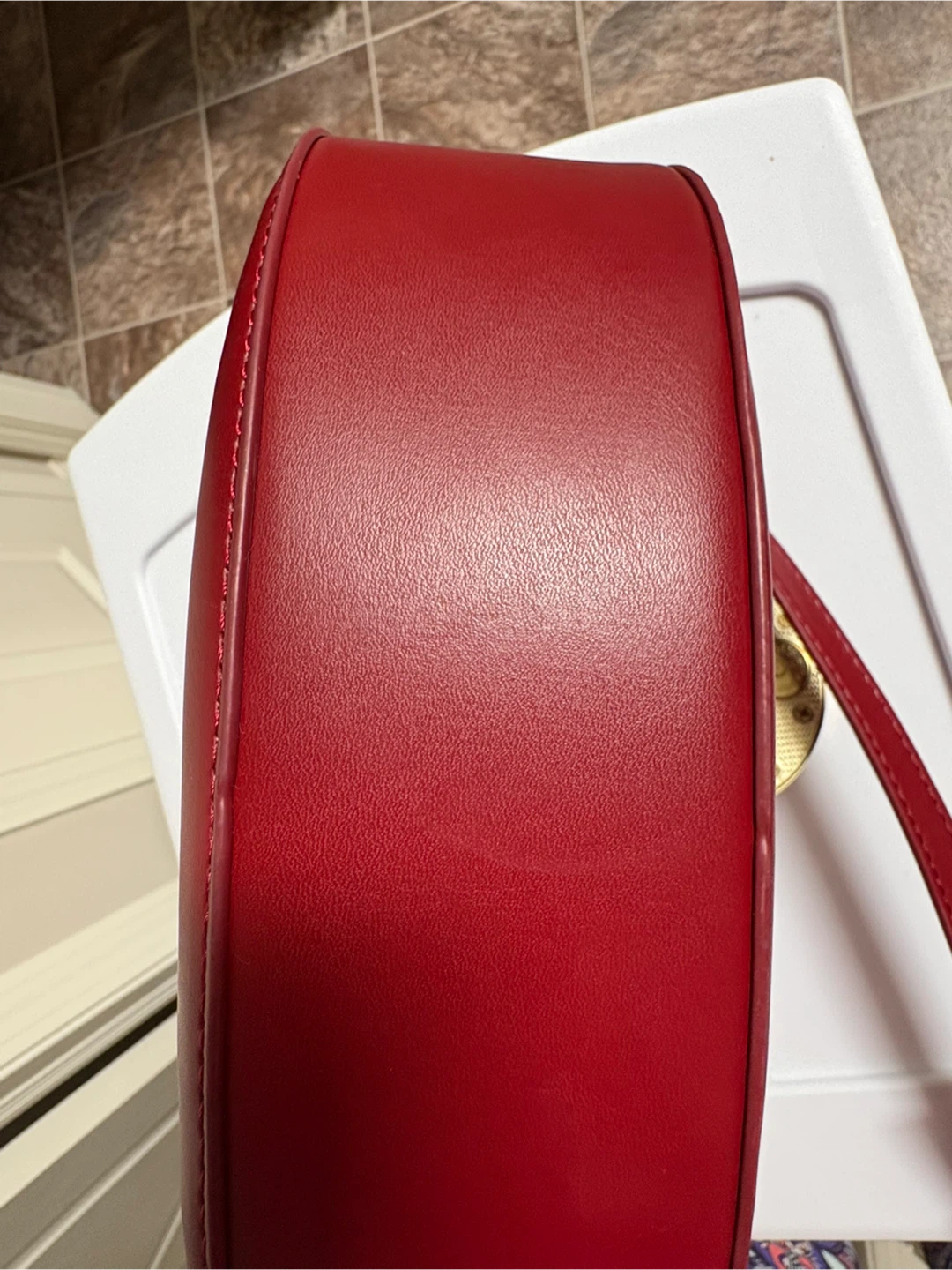 Red Crescent Shaped Handbag - photo 5