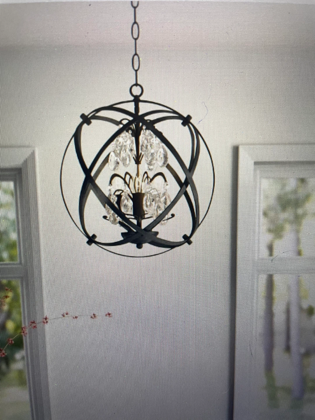 3-Light Globe Chandelier