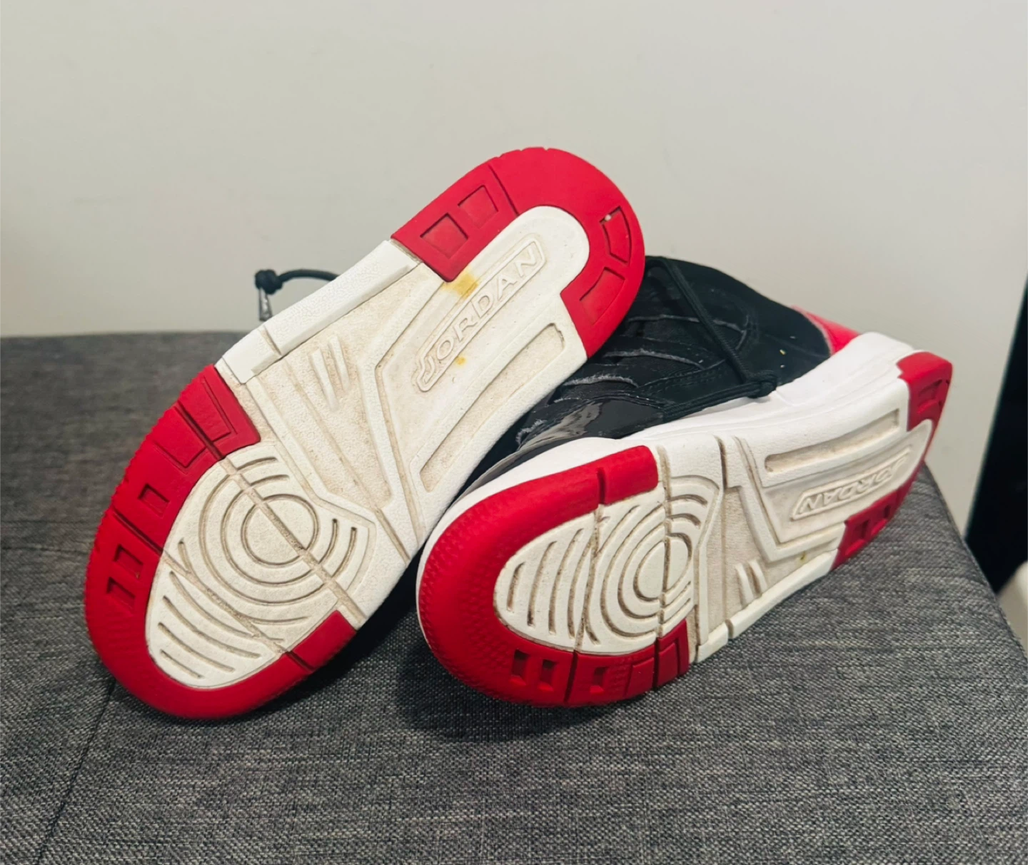 Jordan Max Aura (PS) Black/Red/White Sneakers - photo 5