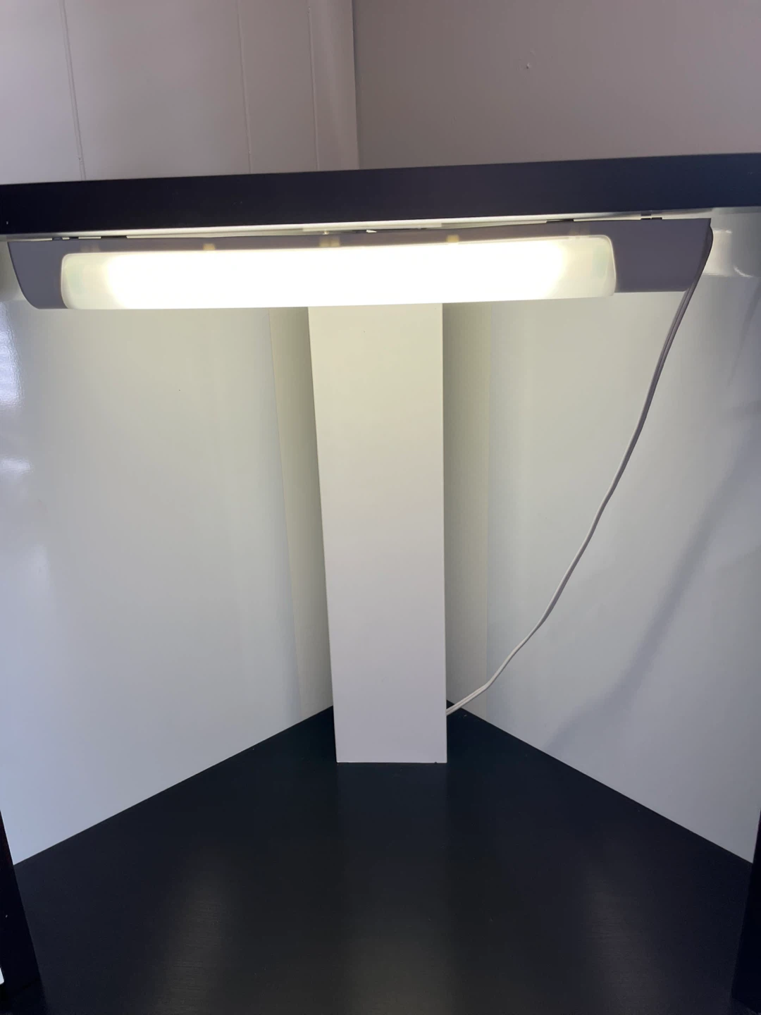 Corner Desk with Shelves and Built-in Light - photo 5