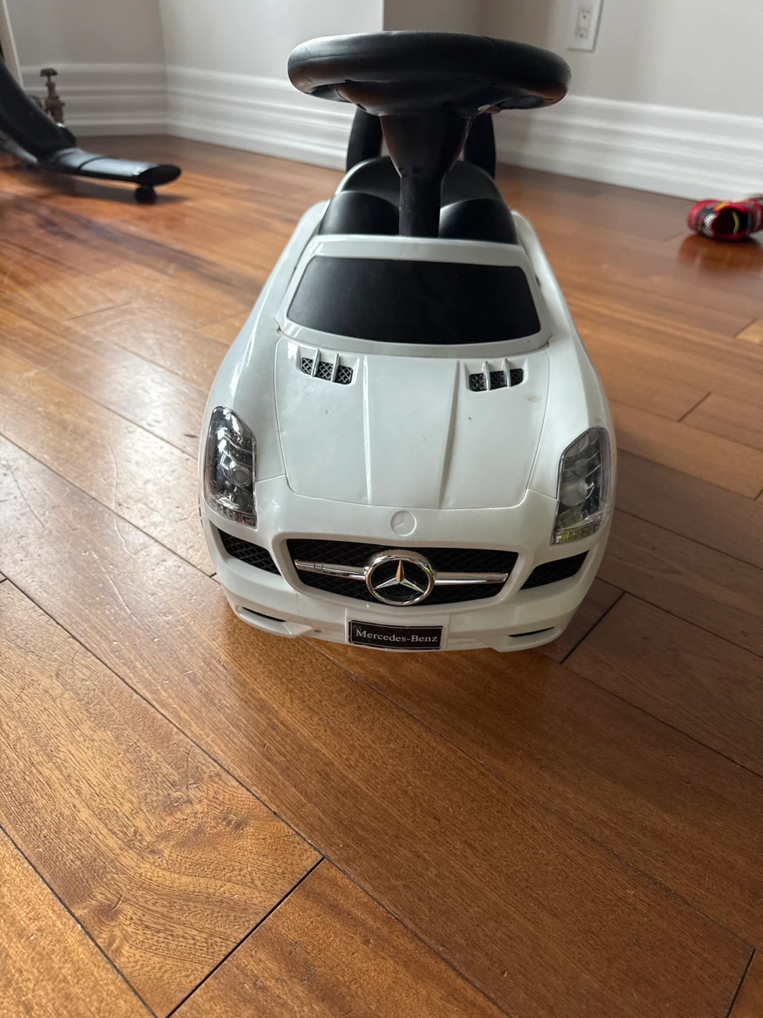 White Mercedes-Benz Ride-On Car for Kids