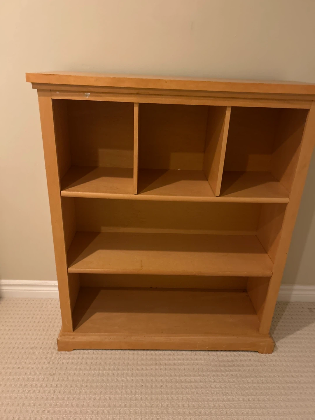 Wooden Bookcase with 5 Shelves