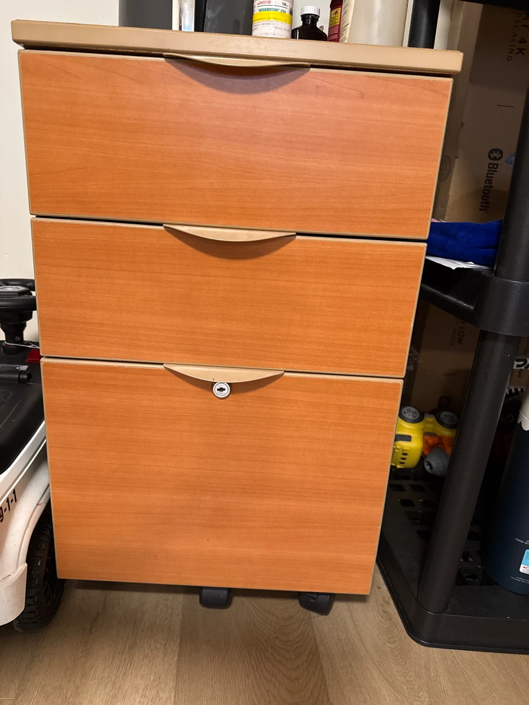 3-Drawer Mobile Filing Cabinet