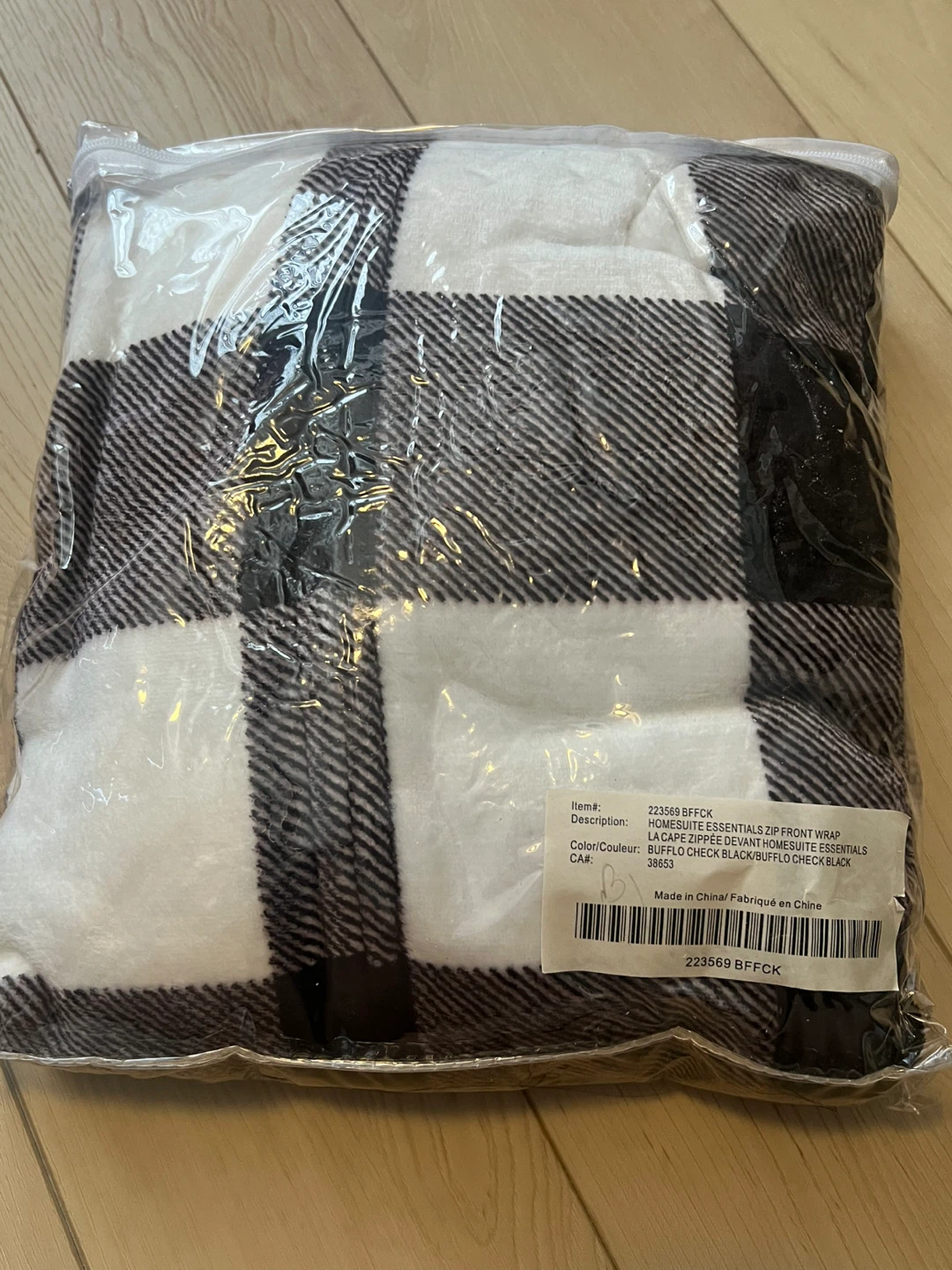Home Suite Essentials Zip Front Wrap - Plaid - photo 3