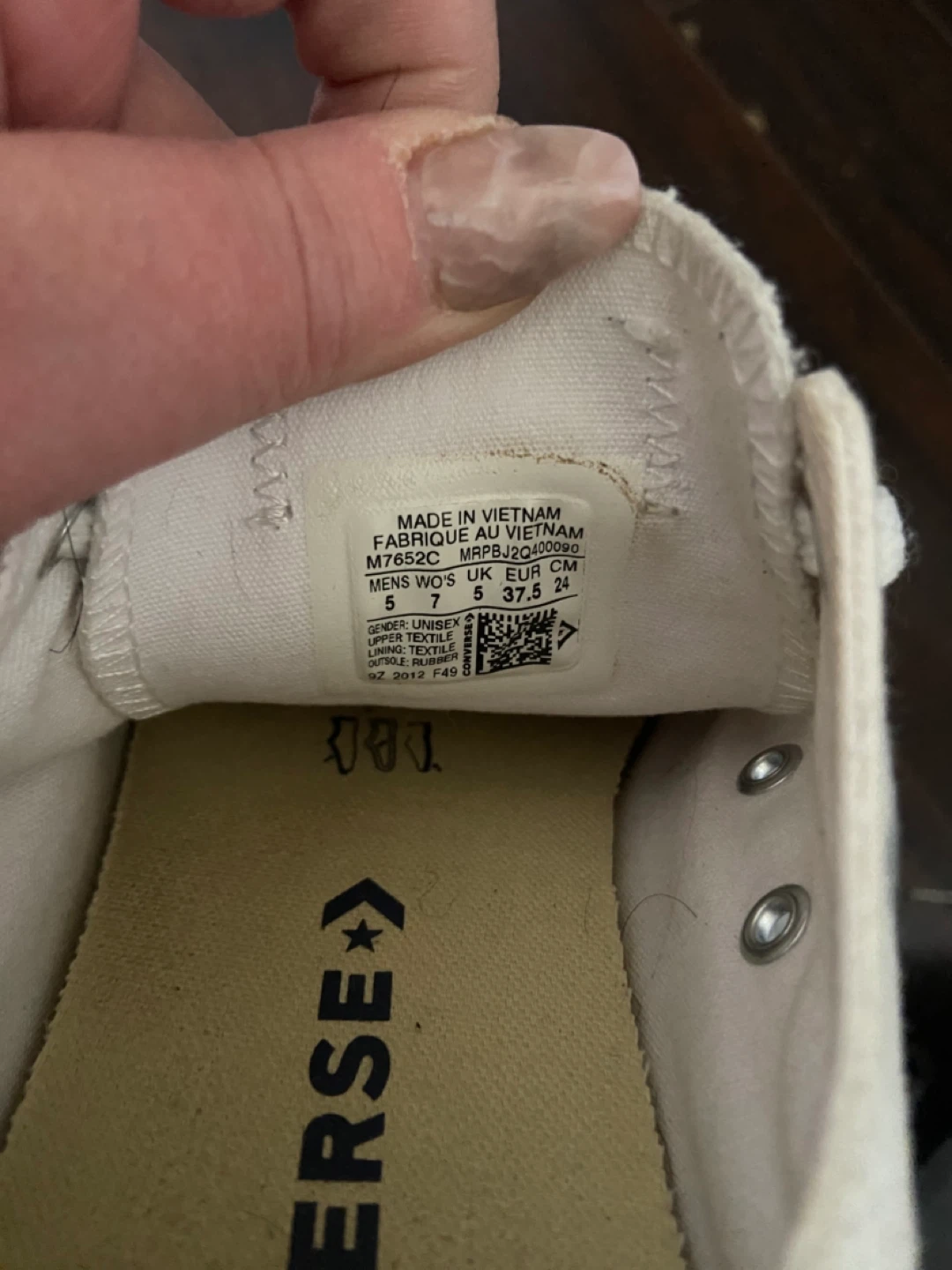 Converse All Star White Canvas Low Top Sneakers - photo 4