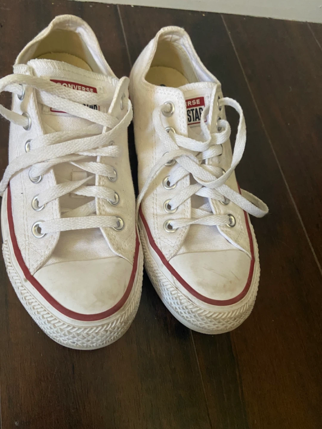 Converse All Star White Canvas Low Top Sneakers - photo 2