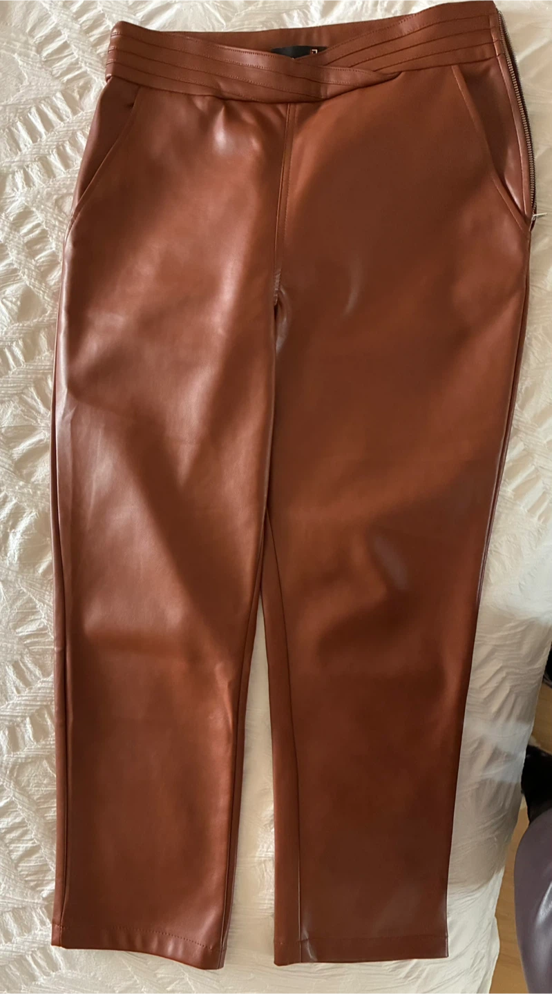 Laura Petites Faux Leather Pants Size 12 - photo 5