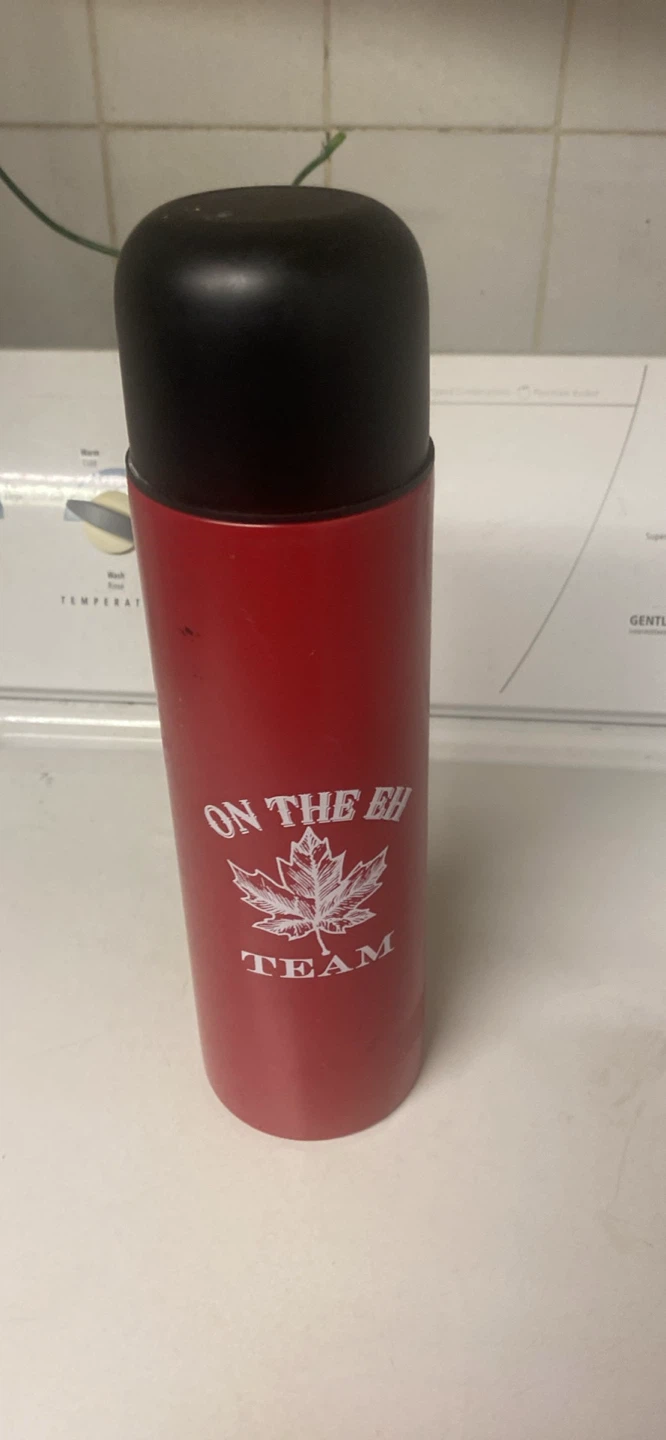 Red "On the EH Team" Thermos