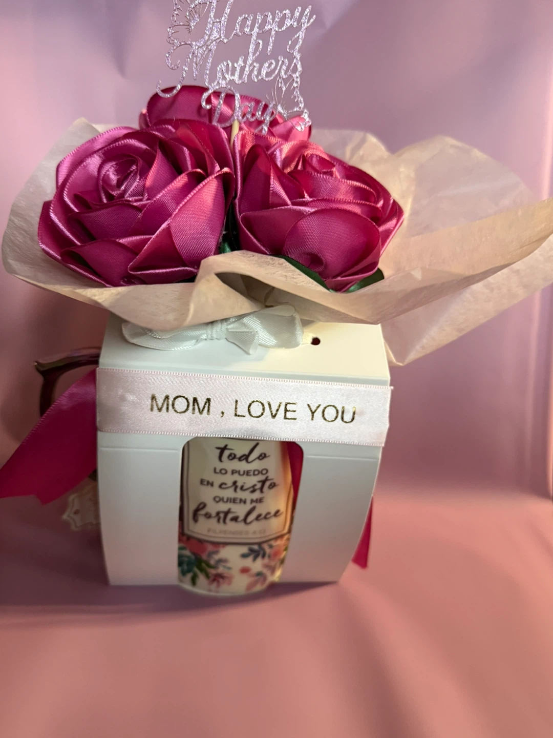 Mother's Day Mug with Ribbon Roses