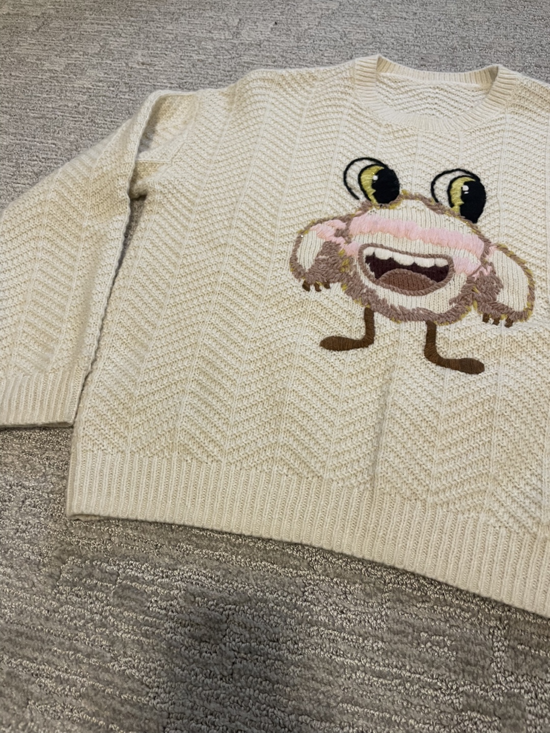 FIVE PLUS Knit Sweater with Cartoon Character - photo 2
