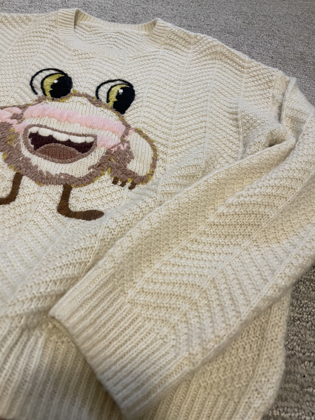 FIVE PLUS Knit Sweater with Cartoon Character - photo 4