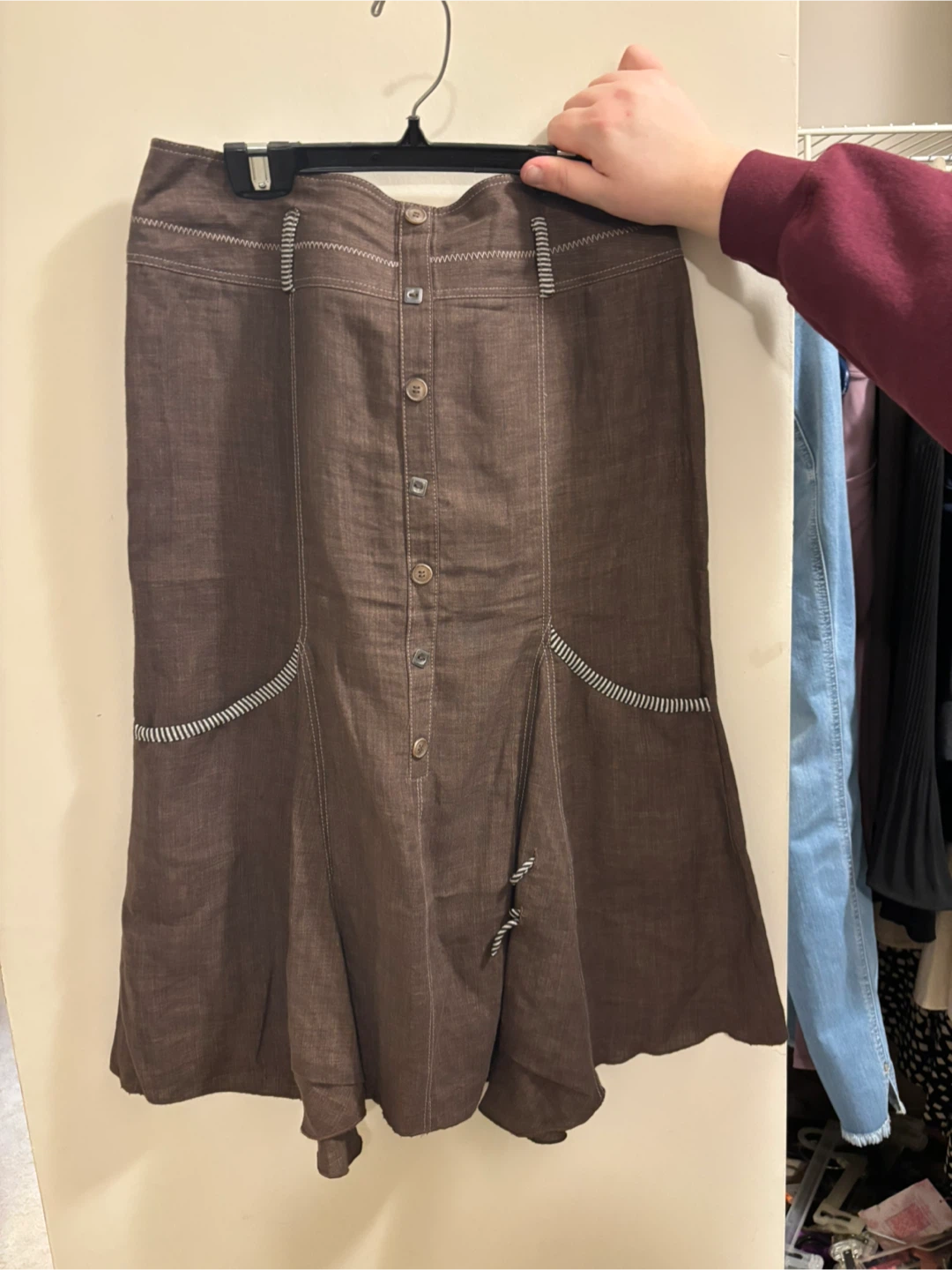 Vex Collection Skirt Size 36 Brown
